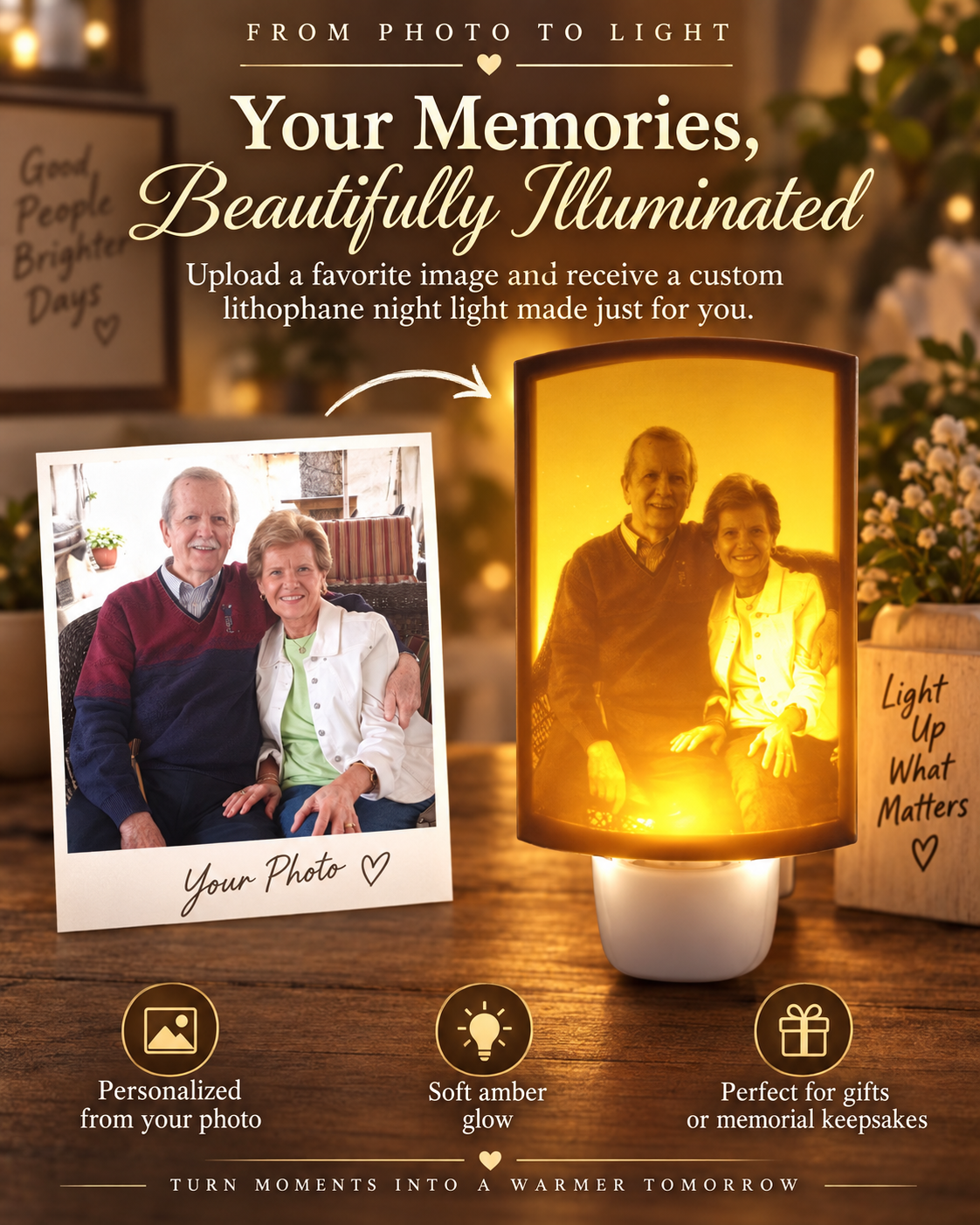 Custom Lithophane Night Light