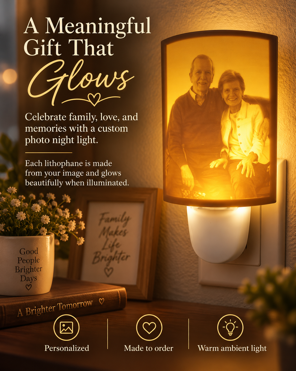 Custom Lithophane Night Light