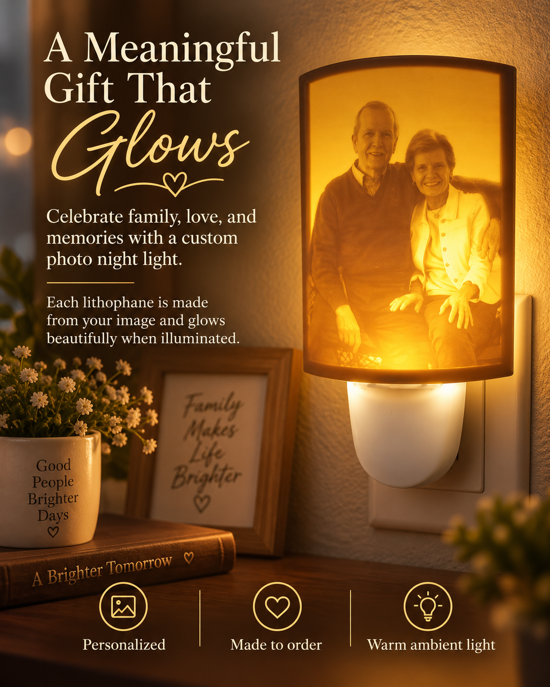 Custom Lithophane Night Light